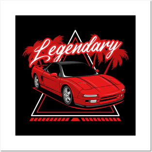 Legendary jdm red nsx Posters and Art